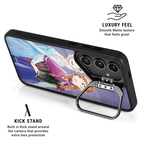 Disney Frozen Elsa and Anna Sisters Art Galaxy S24 Plus Kickstand Case